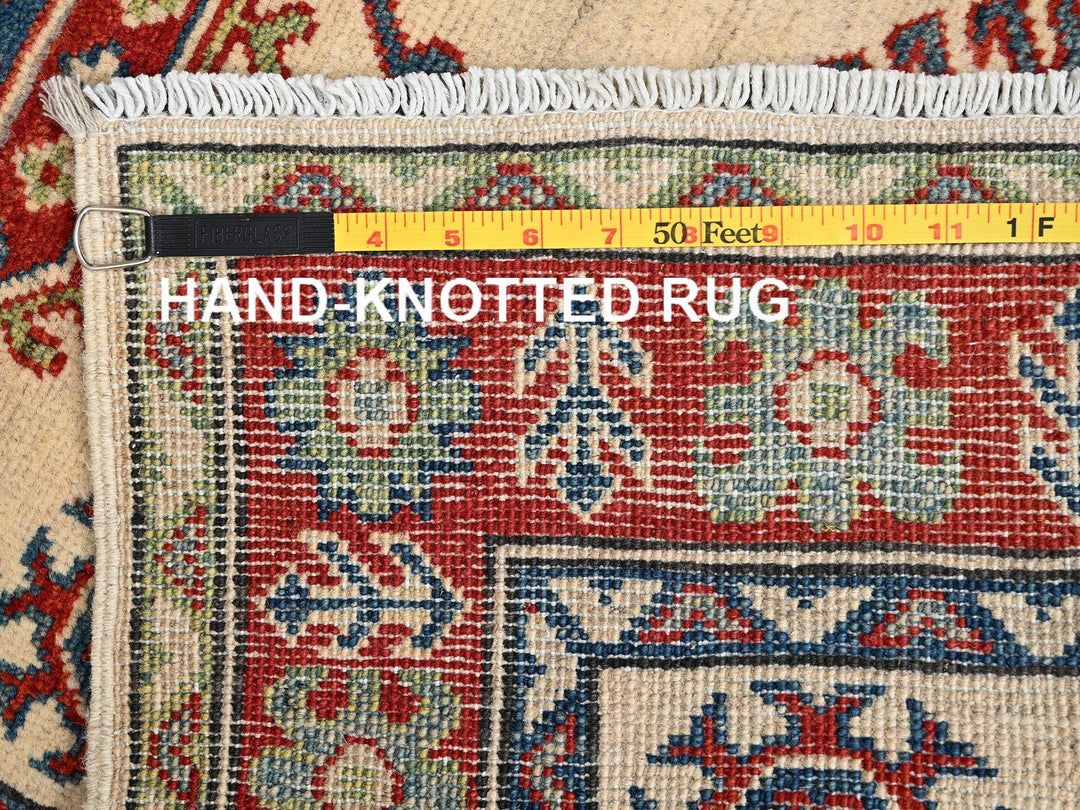 2'7" x 15'10" New Hand Knotted Ivory Wool Runner Oriental Rug - MOA1022032