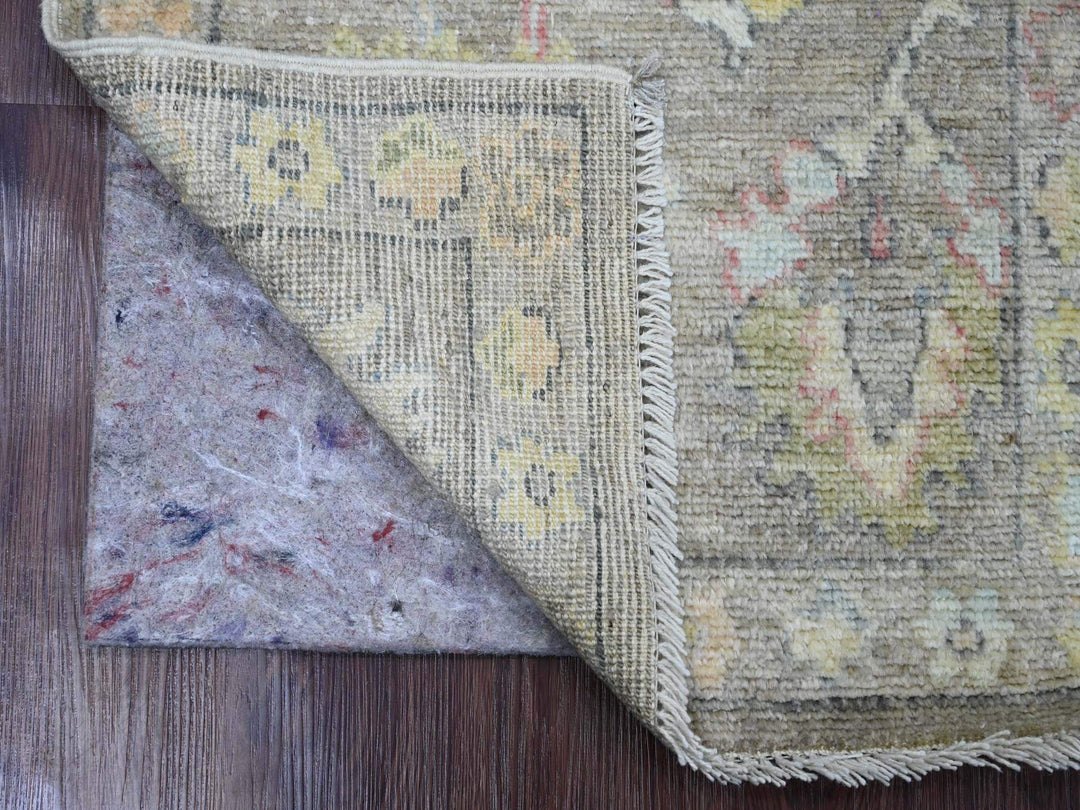 1'11" x 3'2" New Hand Knotted Brown Wool Rectangle Oriental Rug - MOA10220331