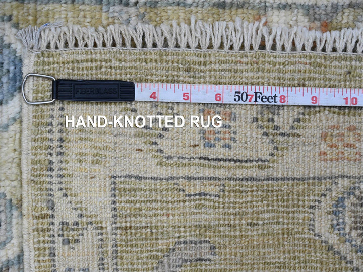 2'0" x 3'2" New Hand Knotted Green Wool Rectangle Oriental Rug - MOA10220332