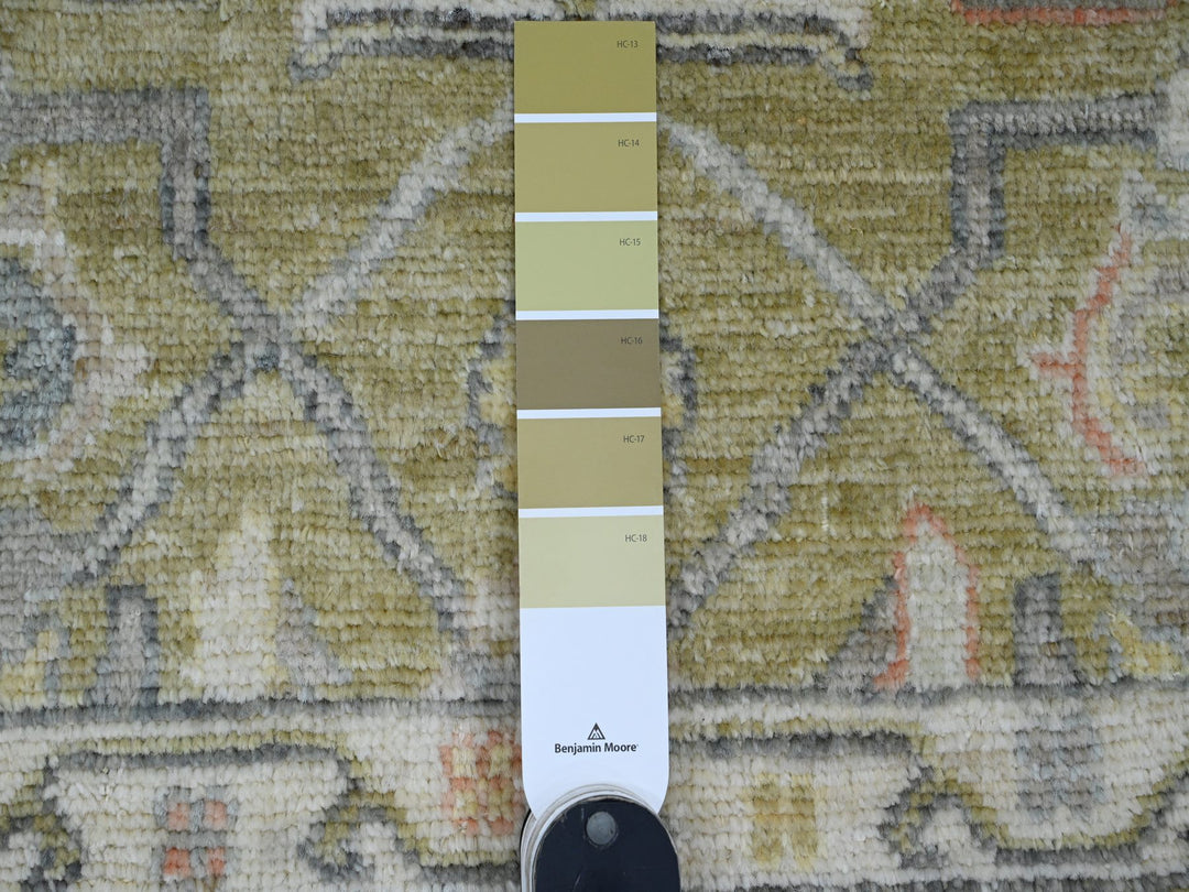 2'0" x 3'0" New Hand Knotted Green Wool Rectangle Oriental Rug - MOA10220334