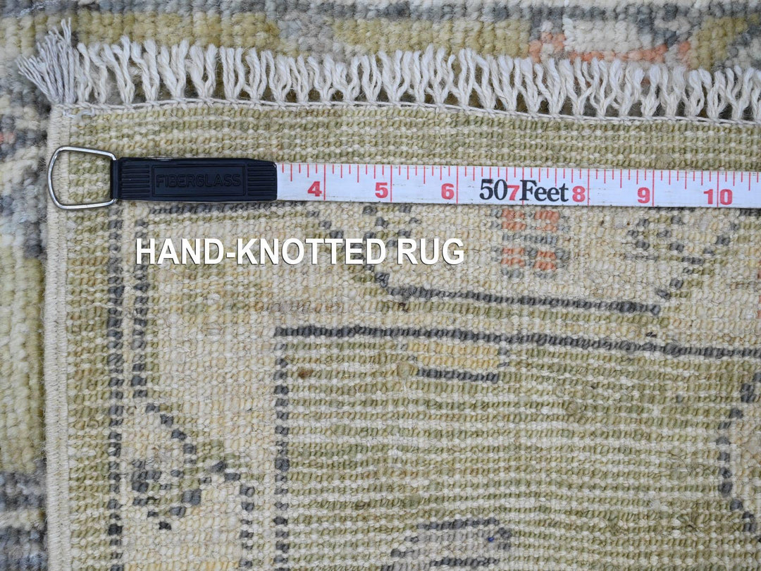 2'0" x 3'0" New Hand Knotted Green Wool Rectangle Oriental Rug - MOA10220334