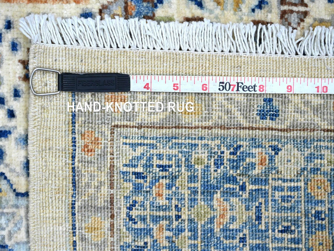 5'10" x 8'8" New Hand Knotted Ivory Wool Rectangle Oriental Rug - MOA10220335