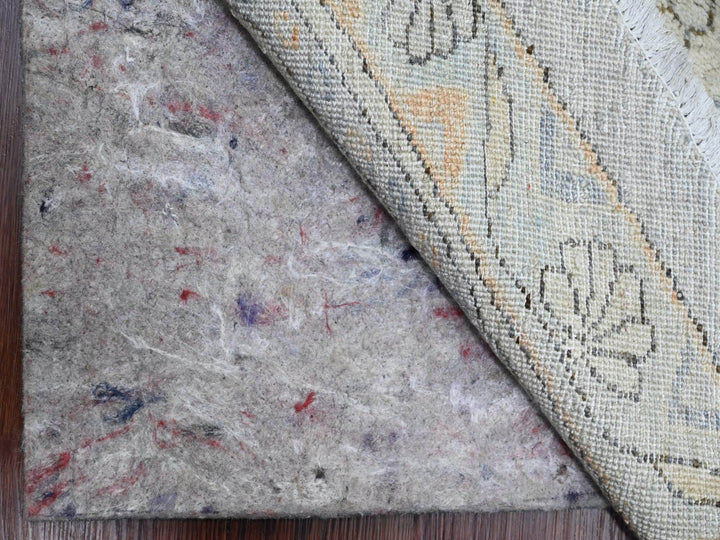 12'0" x 12'2" New Hand Knotted Grey Wool Round Oriental Rug - MOA10220339
