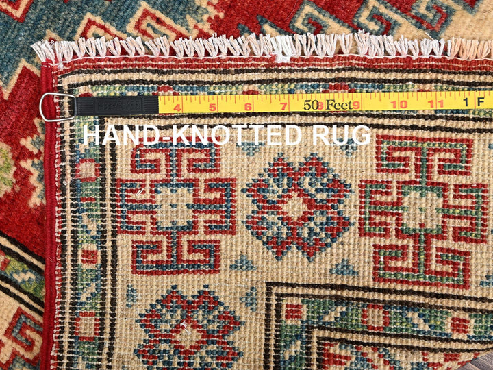 2'7" x 12'8" New Hand Knotted Red Wool Runner Oriental Rug - MOA1022034