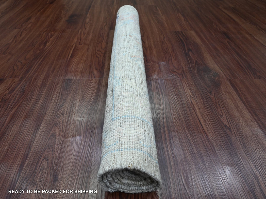 3'0" x 4'11" New Hand Knotted Brown Wool Rectangle Oriental Rug - MOA10220360