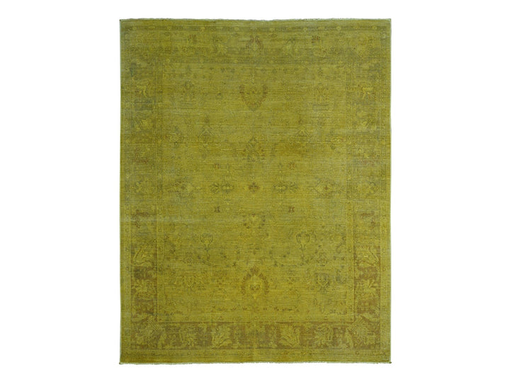 7'7" x 9'7" New Hand Knotted Overdyed Wool Rectangle Oriental Rug - MOA10220369