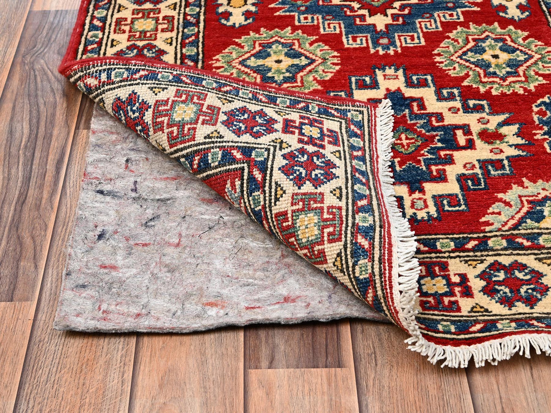 2'8" x 18'10" New Hand Knotted Red Wool Runner Oriental Rug - MOA1022036