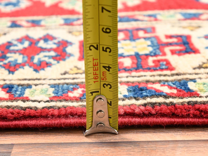 2'8" x 18'10" New Hand Knotted Red Wool Runner Oriental Rug - MOA1022036