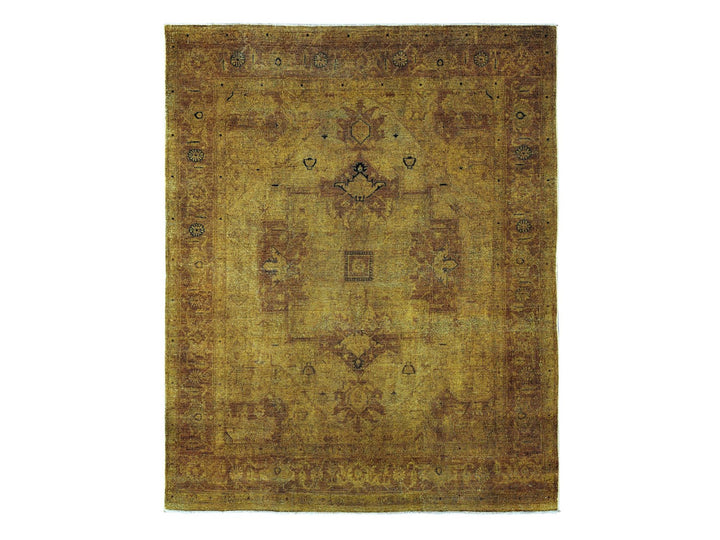 7'7" x 9'7" New Hand Knotted Overdyed Wool Rectangle Oriental Rug - MOA10220370