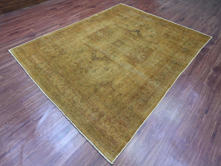 7'7" x 9'7" New Hand Knotted Overdyed Wool Rectangle Oriental Rug - MOA10220370
