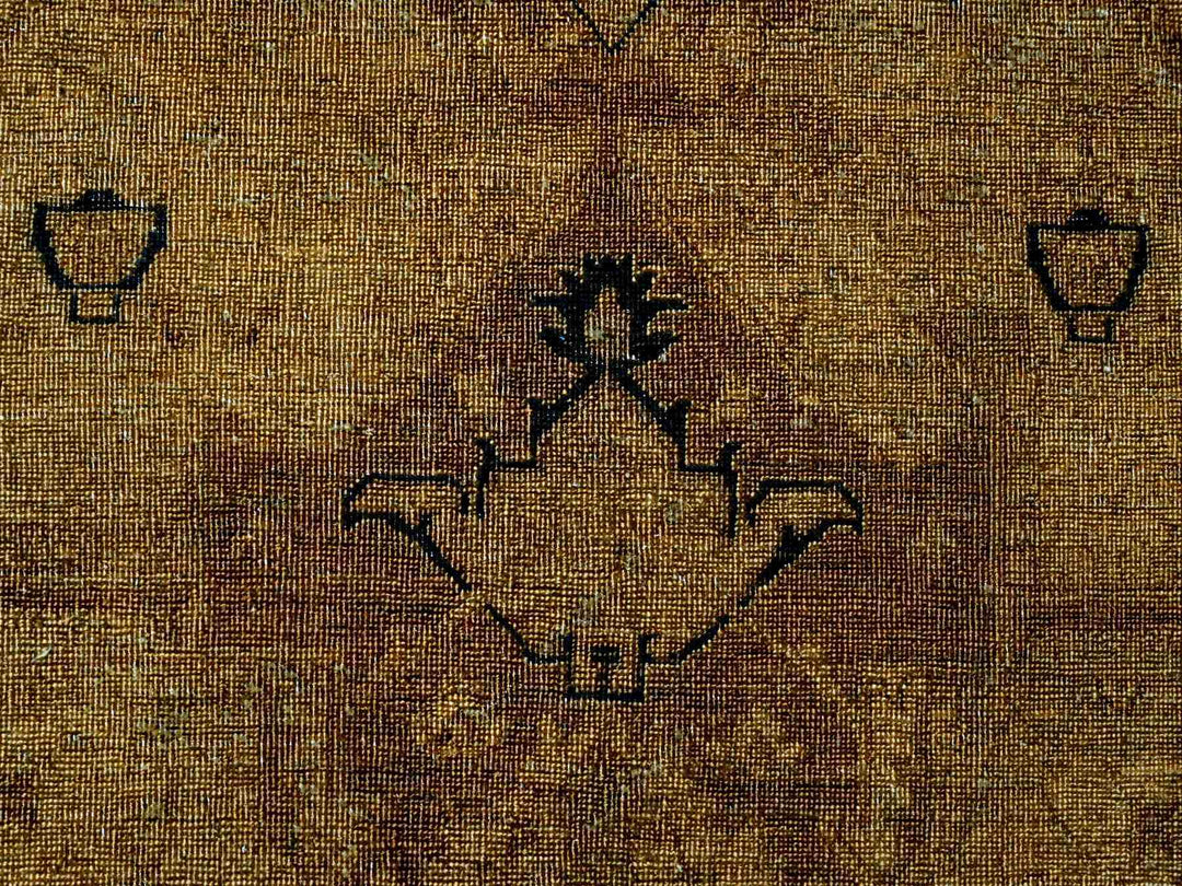 7'7" x 9'7" New Hand Knotted Overdyed Wool Rectangle Oriental Rug - MOA10220370