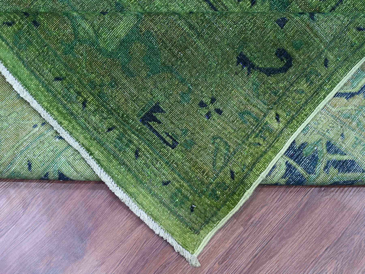 7'9" x 9'8" New Hand Knotted Overdyed Wool Rectangle Oriental Rug - MOA10220371