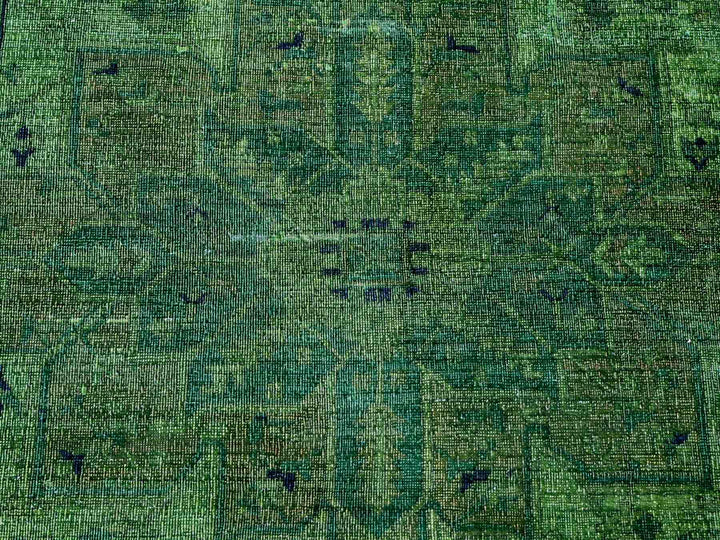 7'9" x 9'8" New Hand Knotted Overdyed Wool Rectangle Oriental Rug - MOA10220371
