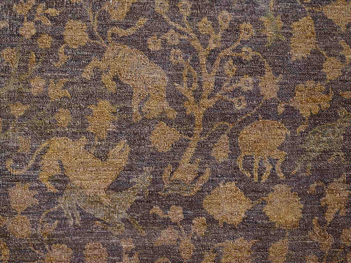 7'8" x 10'1" New Hand Knotted Overdyed Wool Rectangle Oriental Rug - MOA10220372