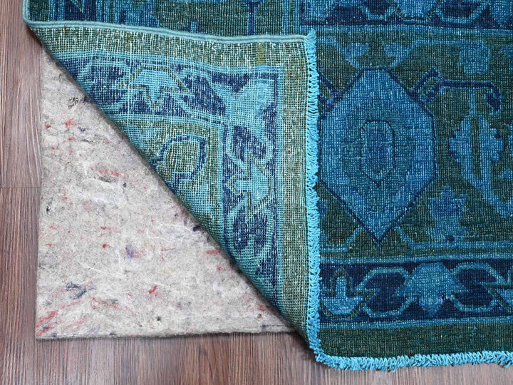 9'4" x 12'9" New Hand Knotted Overdyed Wool Rectangle Oriental Rug - MOA10220373