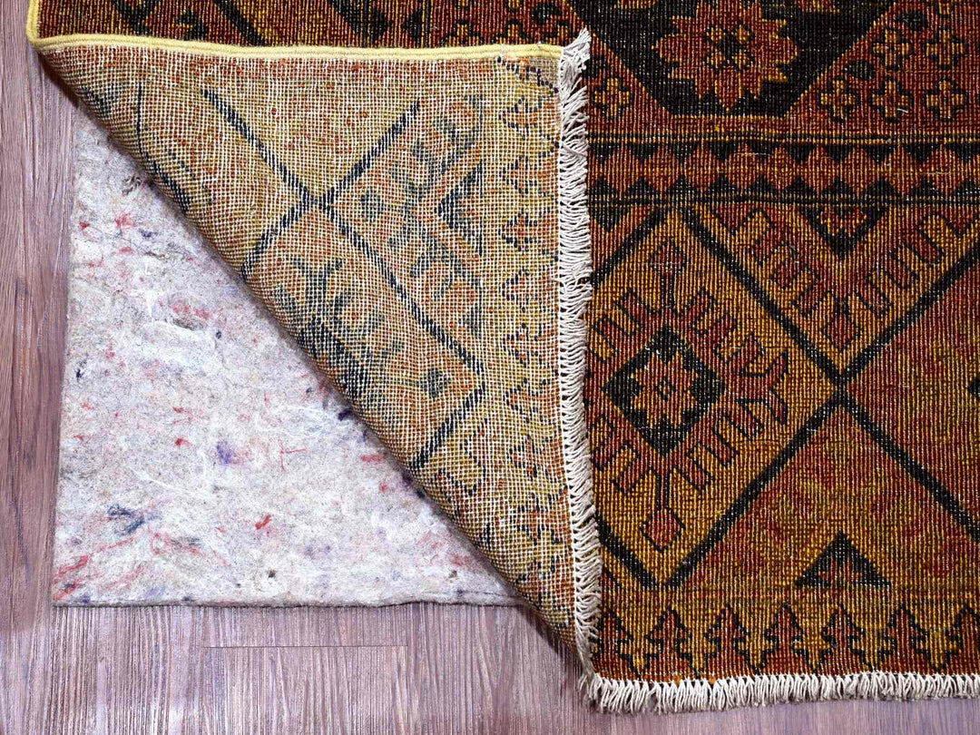 8'10" x 12'2" New Hand Knotted Overdyed Wool Rectangle Oriental Rug - MOA10220374