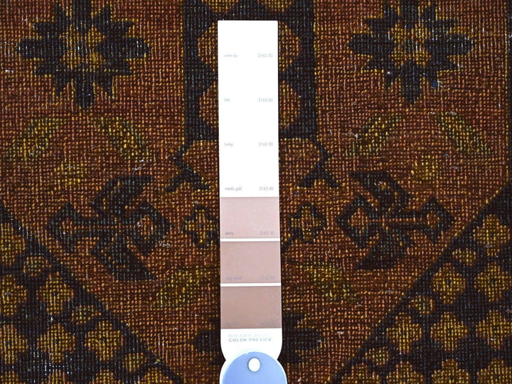 8'10" x 12'2" New Hand Knotted Overdyed Wool Rectangle Oriental Rug - MOA10220374