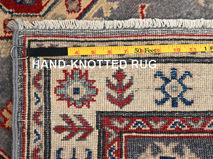 2'9" x 18'9" New Hand Knotted Grey Wool Runner Oriental Rug - MOA1022037