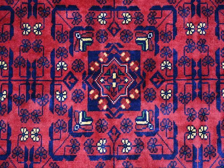 9'10" x 13'1" New Hand Knotted Red Wool Rectangle Oriental Rug - MOA10220389