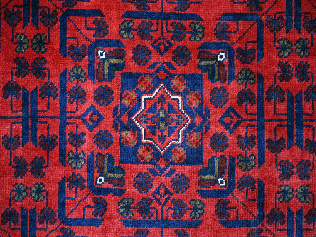 10'0" x 13'6" New Hand Knotted Red Wool Rectangle Oriental Rug - MOA10220390