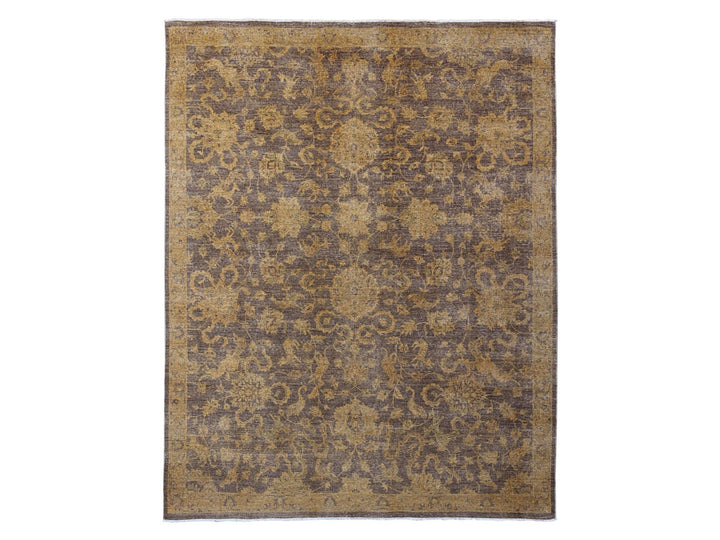 7'10" x 10'0" New Hand Knotted Overdyed Wool Rectangle Oriental Rug - MOA10220397