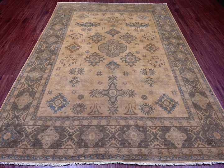 8'0" x 9'10" New Hand Knotted Overdyed Wool Rectangle Oriental Rug - MOA10220400