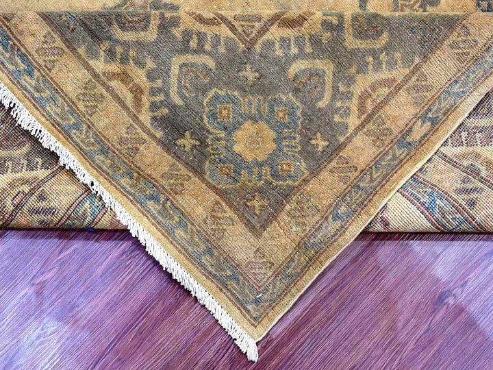 8'0" x 9'10" New Hand Knotted Overdyed Wool Rectangle Oriental Rug - MOA10220400
