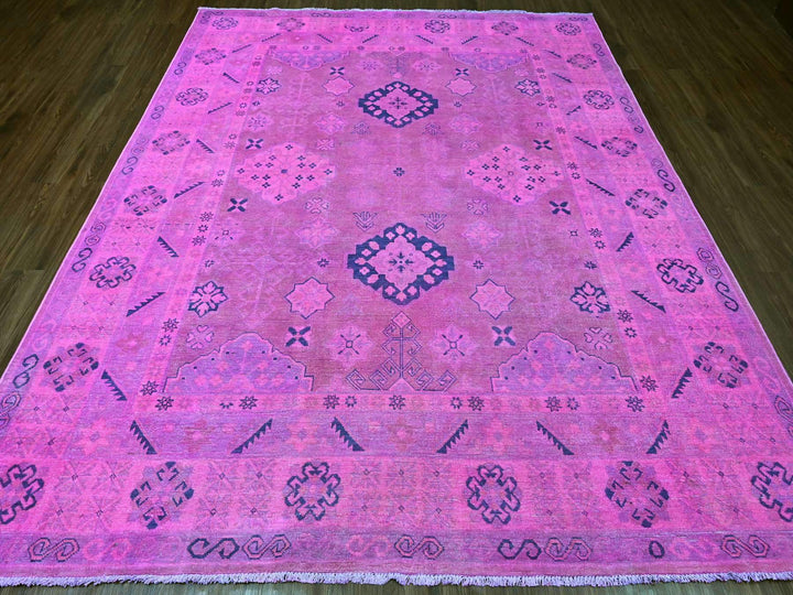 7'11" x 9'7" New Hand Knotted Overdyed Wool Rectangle Oriental Rug - MOA10220401