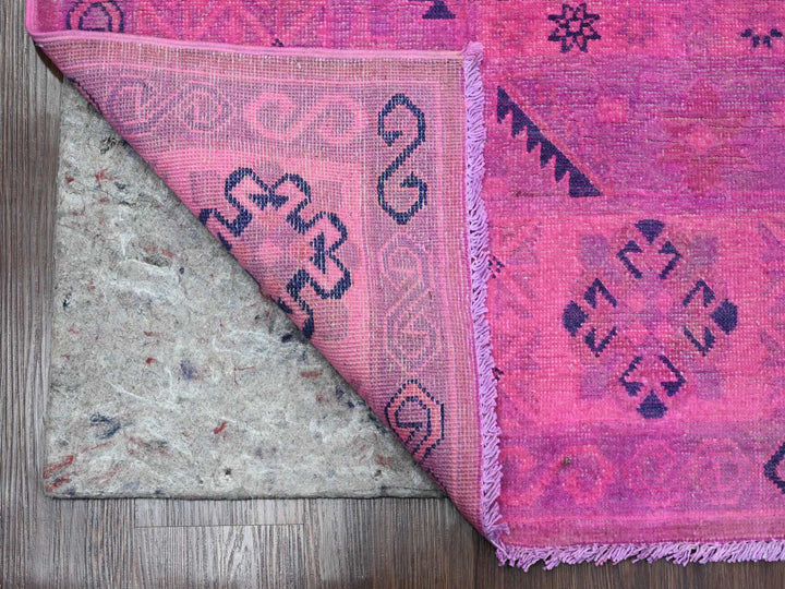 7'11" x 9'7" New Hand Knotted Overdyed Wool Rectangle Oriental Rug - MOA10220401