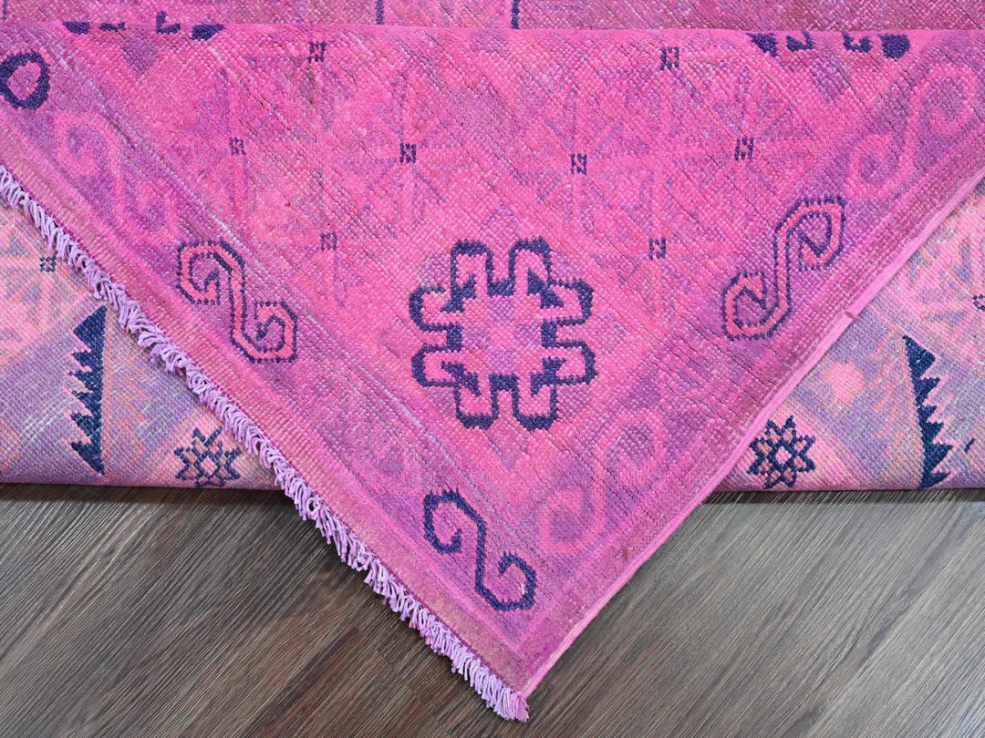 7'11" x 9'7" New Hand Knotted Overdyed Wool Rectangle Oriental Rug - MOA10220401
