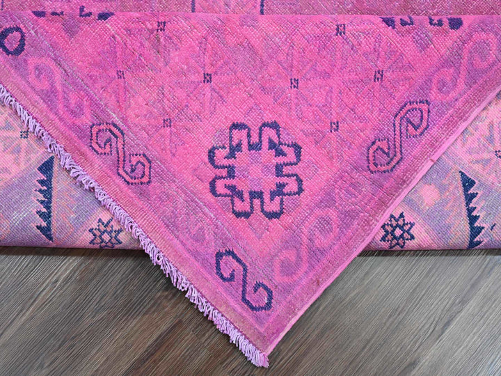 7'11" x 9'7" New Hand Knotted Overdyed Wool Rectangle Oriental Rug - MOA10220401