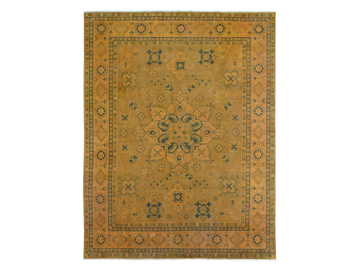 7'8" x 9'10" New Hand Knotted Overdyed Wool Rectangle Oriental Rug - MOA10220402