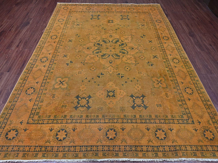 7'8" x 9'10" New Hand Knotted Overdyed Wool Rectangle Oriental Rug - MOA10220402