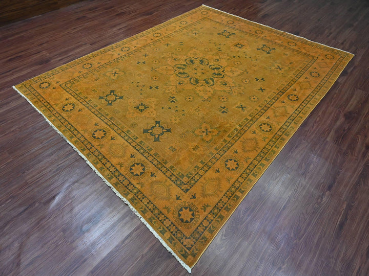 7'8" x 9'10" New Hand Knotted Overdyed Wool Rectangle Oriental Rug - MOA10220402
