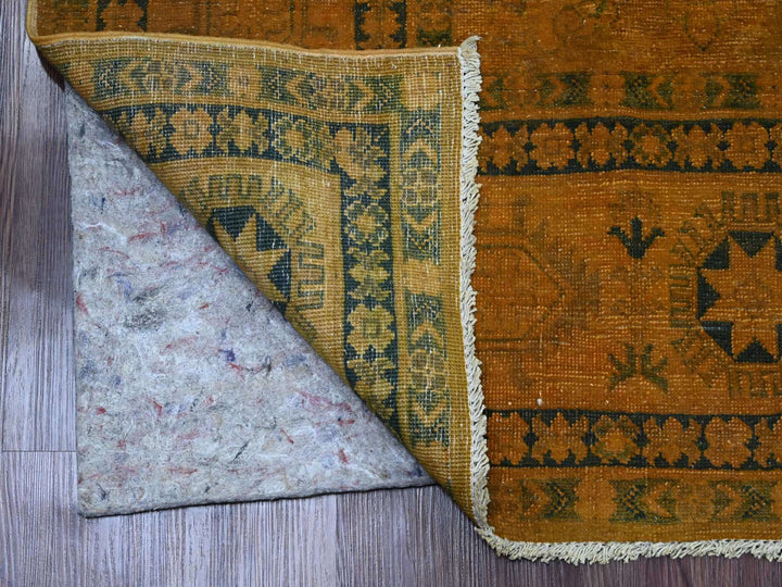 7'8" x 9'10" New Hand Knotted Overdyed Wool Rectangle Oriental Rug - MOA10220402