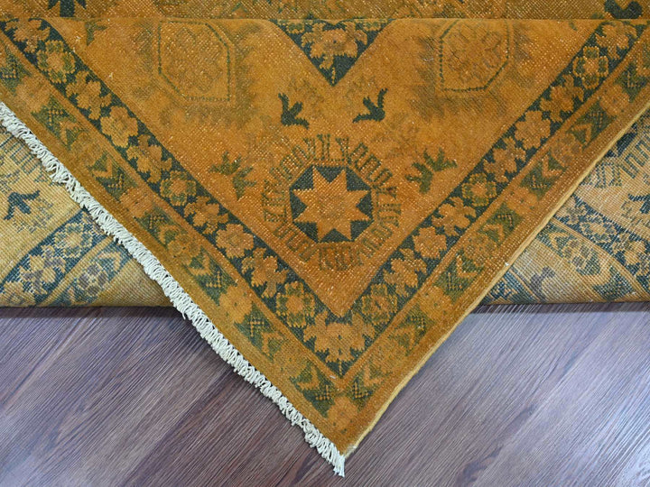 7'8" x 9'10" New Hand Knotted Overdyed Wool Rectangle Oriental Rug - MOA10220402