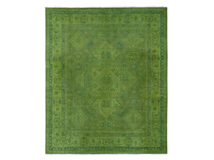 7'11" x 9'6" New Hand Knotted Overdyed Wool Rectangle Oriental Rug - MOA10220403