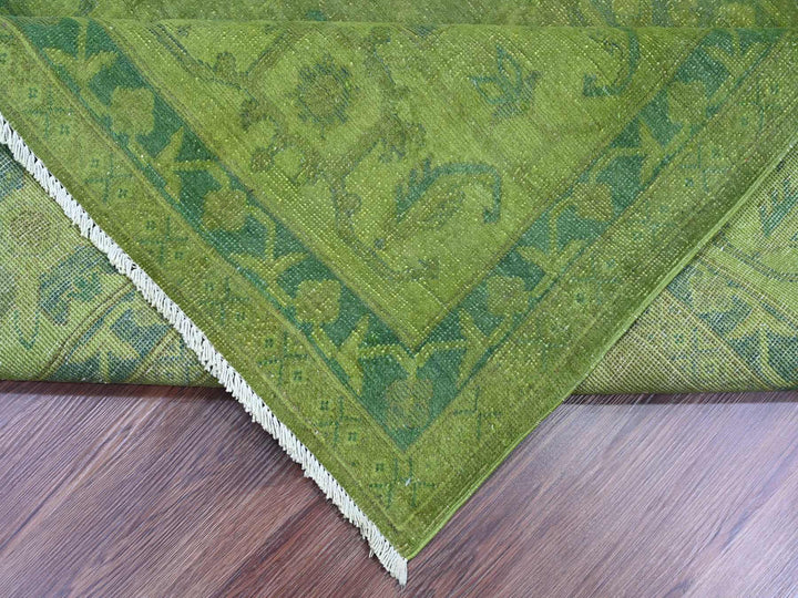 7'11" x 9'6" New Hand Knotted Overdyed Wool Rectangle Oriental Rug - MOA10220403
