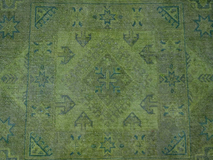 7'11" x 9'6" New Hand Knotted Overdyed Wool Rectangle Oriental Rug - MOA10220403