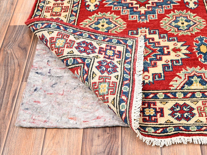 2'5" x 18'9" New Hand Knotted Red Wool Runner Oriental Rug - MOA1022040