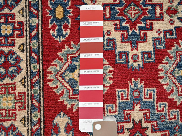 2'5" x 18'9" New Hand Knotted Red Wool Runner Oriental Rug - MOA1022040