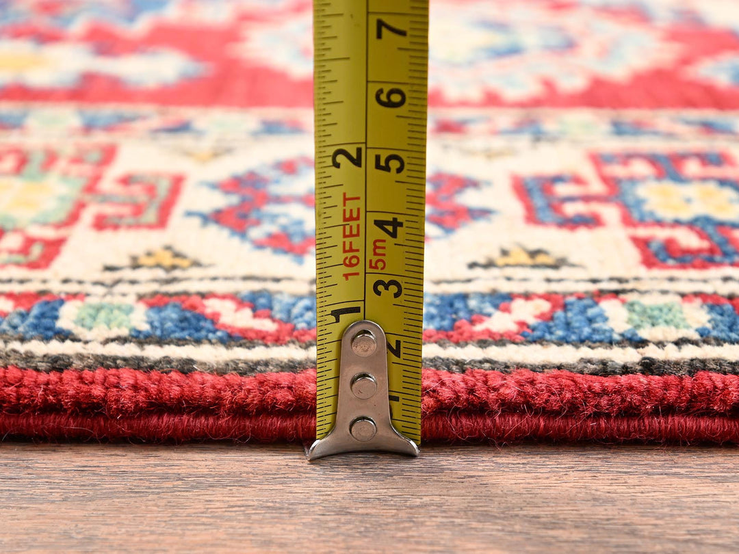 2'5" x 18'9" New Hand Knotted Red Wool Runner Oriental Rug - MOA1022040