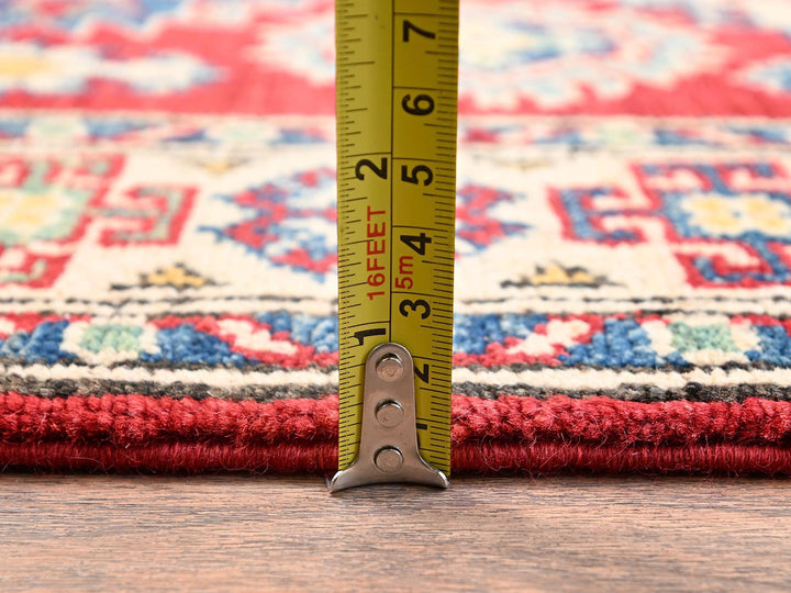 2'5" x 18'9" New Hand Knotted Red Wool Runner Oriental Rug - MOA1022040