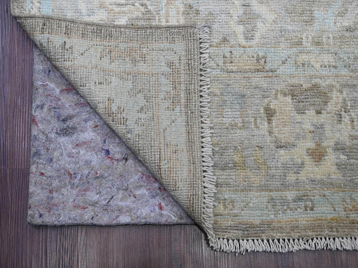 4'11" x 19'9" New Hand Knotted Brown Wool Runner Oriental Rug - MOA10220410