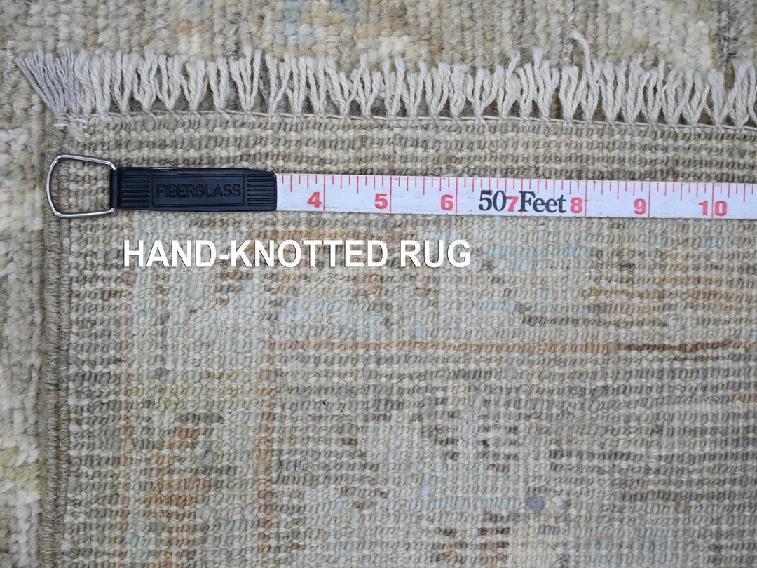 4'11" x 19'9" New Hand Knotted Brown Wool Runner Oriental Rug - MOA10220410