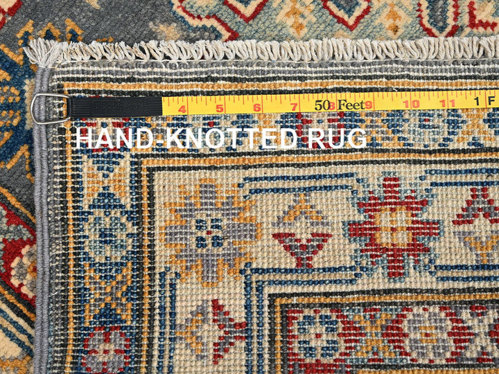 2'7" x 12'6" New Hand Knotted Grey Wool Runner Oriental Rug - MOA1022041