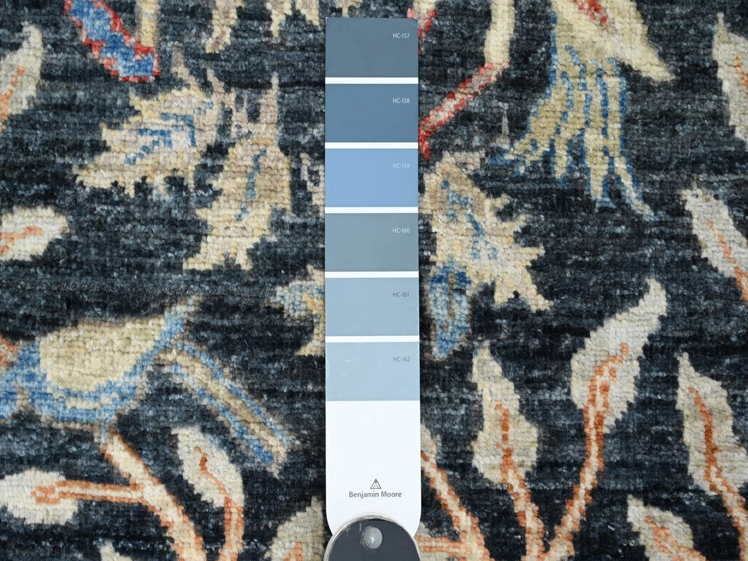 2'7" x 9'8" New Hand Knotted Blue Wool Runner Oriental Rug - MOA10220427