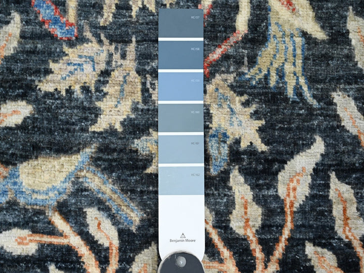 2'7" x 9'8" New Hand Knotted Blue Wool Runner Oriental Rug - MOA10220427