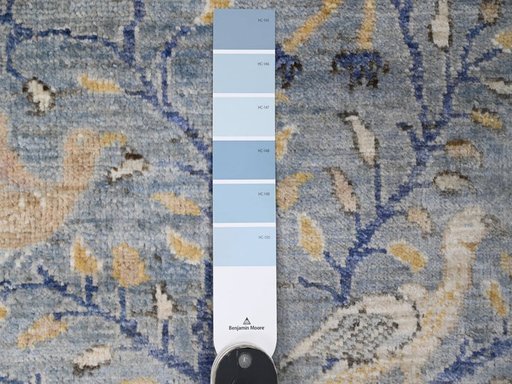 2'2" x 6'3" New Hand Knotted Blue Wool Runner Oriental Rug - MOA10220434
