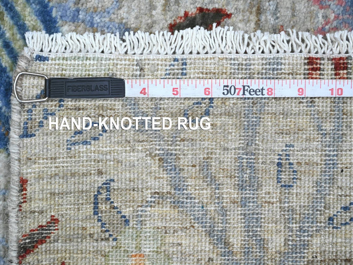 5'2" x 7'4" New Hand Knotted Grey Wool Rectangle Oriental Rug - MOA10220439